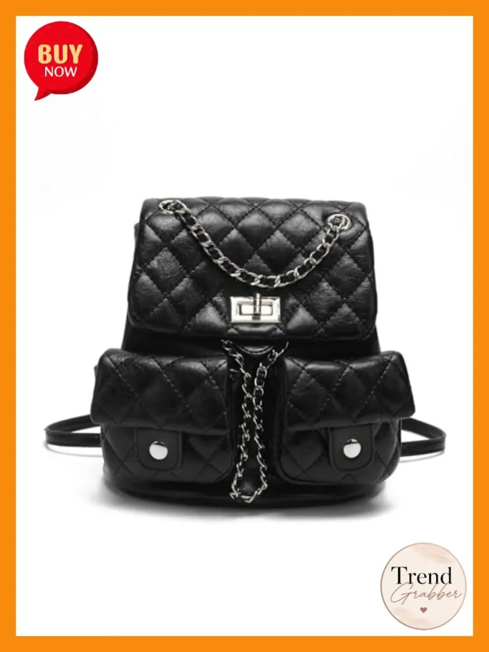 Quilted Mini Backpack Purse for Women Small PU Leather Fashion Backpack with